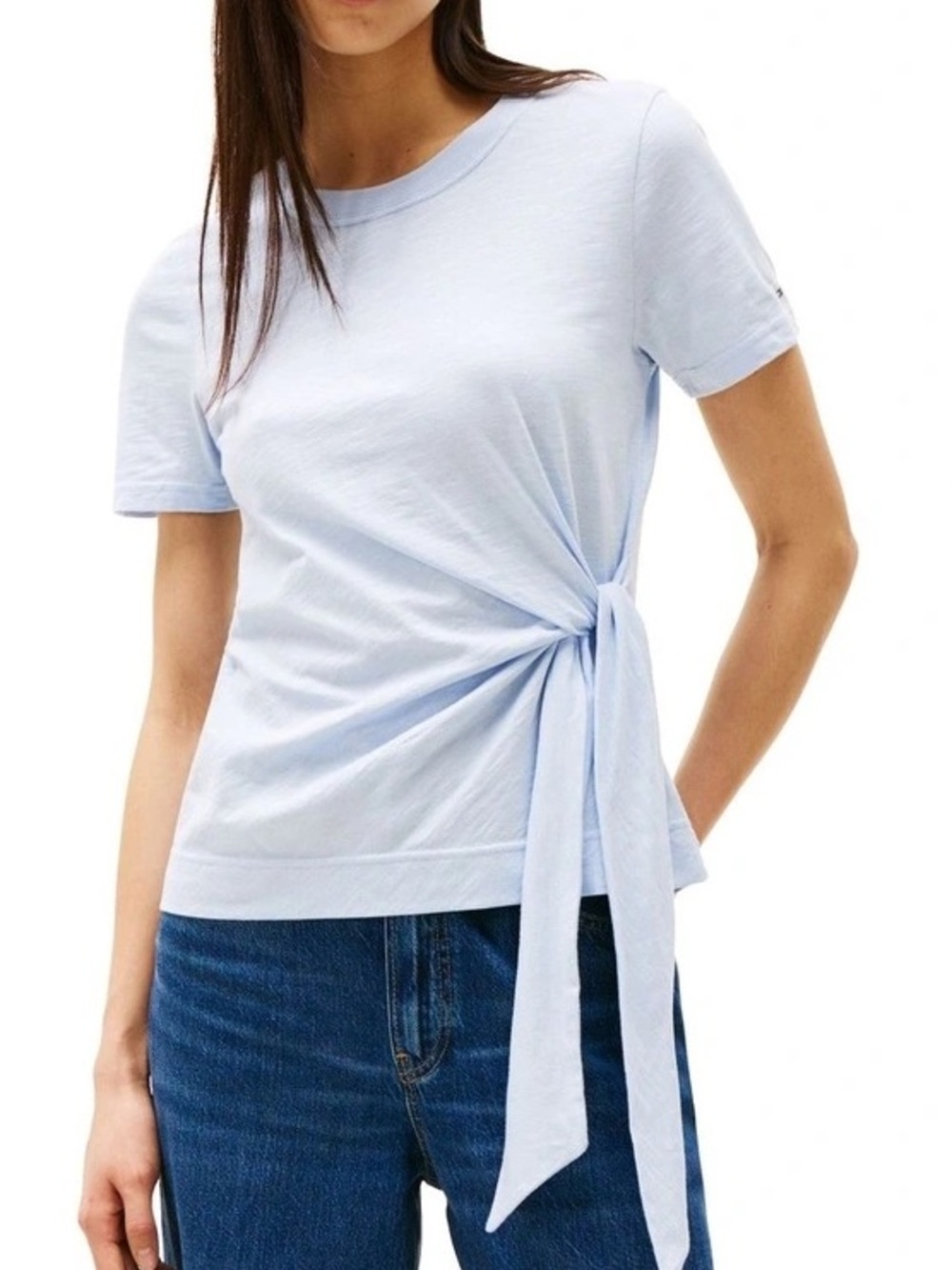 TOMMY HILFIGER NWOT | Basic Blue Cotton T-shirt | Business Casual Top - Size M